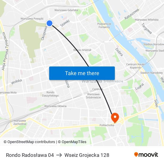 Rondo „Radosława” to Wseiz Grojecka 128 map