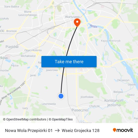 Nowa Wola Przepiórki 01 to Wseiz Grojecka 128 map