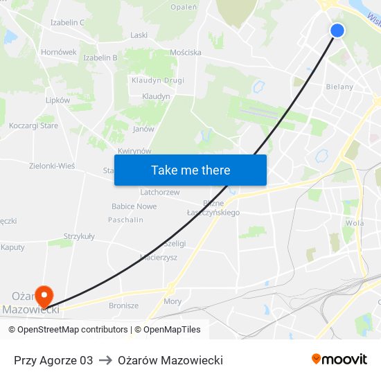 Przy Agorze 03 to Ożarów Mazowiecki map