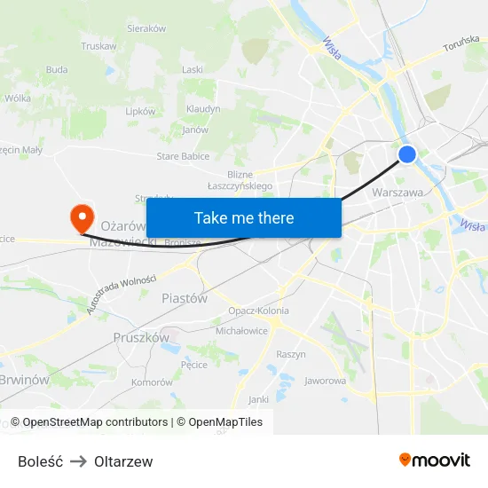 Boleść to Oltarzew map