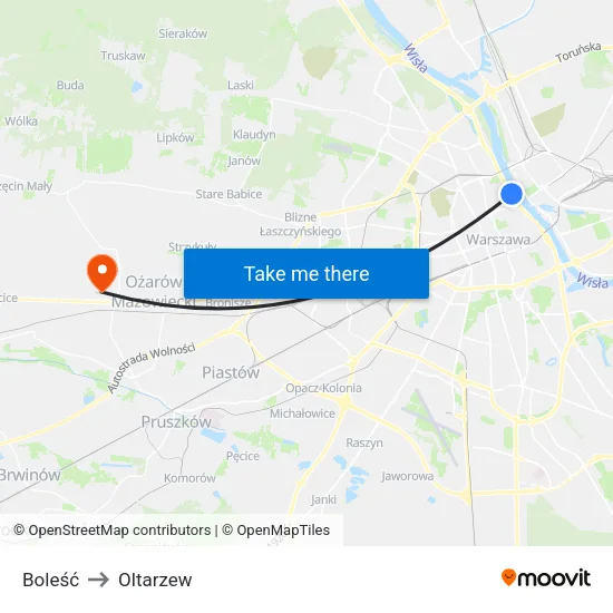 Boleść to Oltarzew map