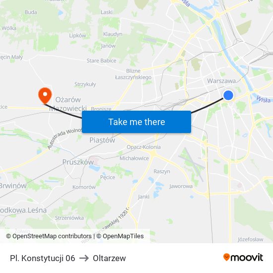 Pl. Konstytucji 06 to Oltarzew map