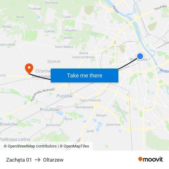 Zachęta 01 to Oltarzew map
