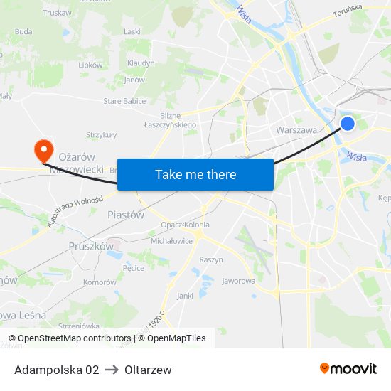 Adampolska 02 to Oltarzew map