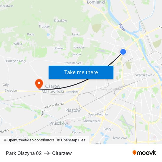 Park Olszyna 02 to Oltarzew map