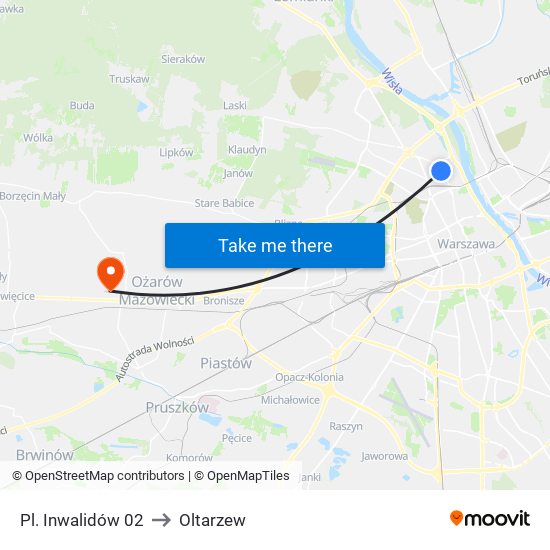 Pl. Inwalidów 02 to Oltarzew map