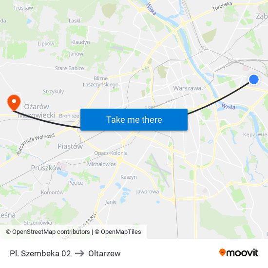 Pl. Szembeka 02 to Oltarzew map