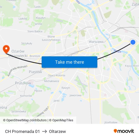 CH Promenada 01 to Oltarzew map