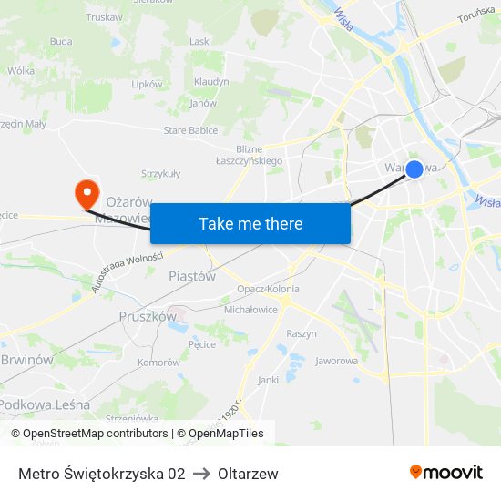 Metro Świętokrzyska 02 to Oltarzew map