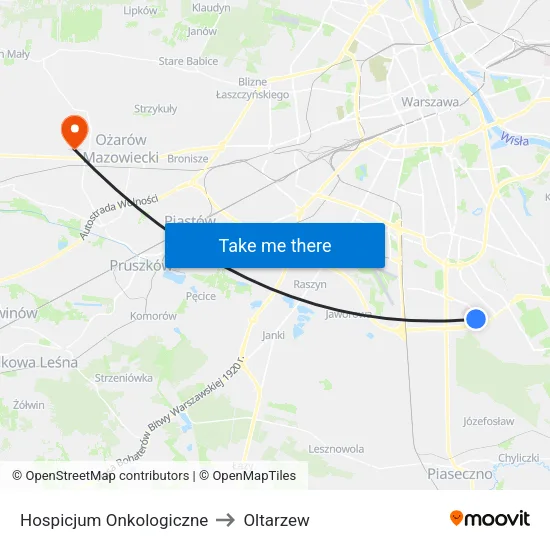 Hospicjum Onkologiczne to Oltarzew map