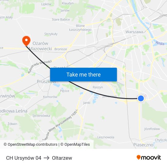 CH  Ursynów 04 to Oltarzew map