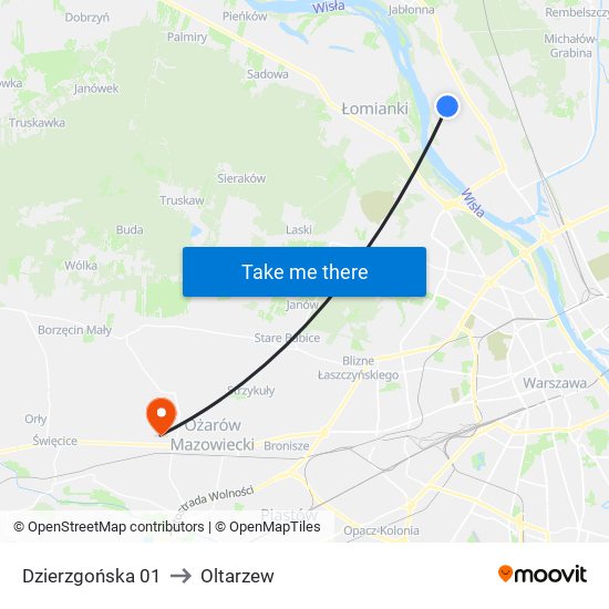 Dzierzgońska 01 to Oltarzew map