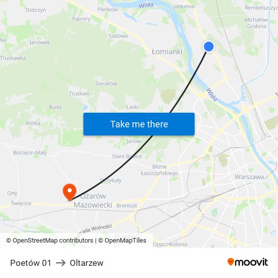 Poetów 01 to Oltarzew map