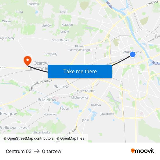 Centrum 03 to Oltarzew map