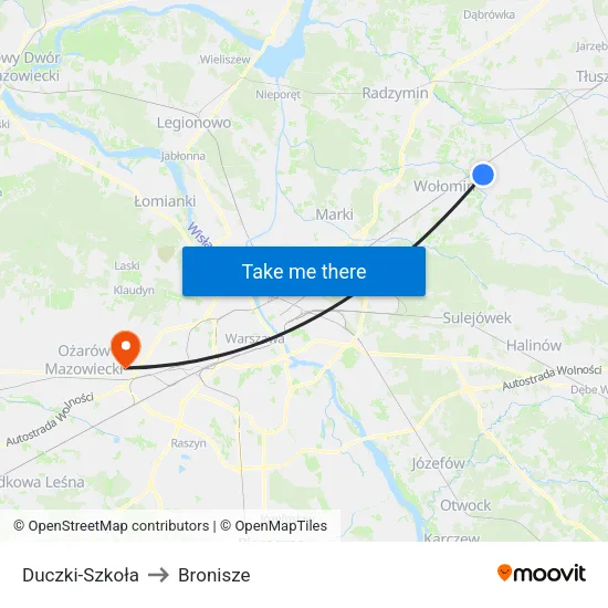 Duczki - Szkoła to Bronisze map