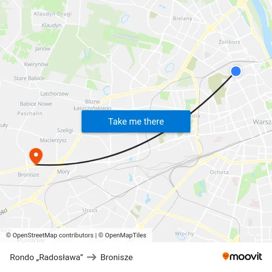 Rondo „Radosława” to Bronisze map