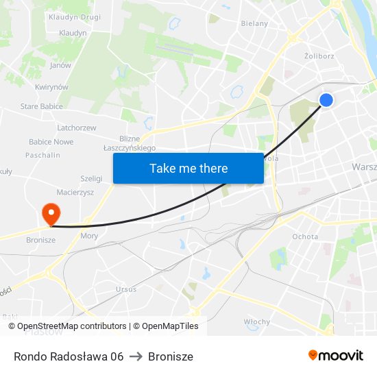 Rondo Radosława 06 to Bronisze map