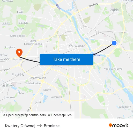 Kwatery Głównej to Bronisze map