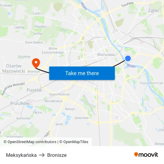 Meksykańska to Bronisze map