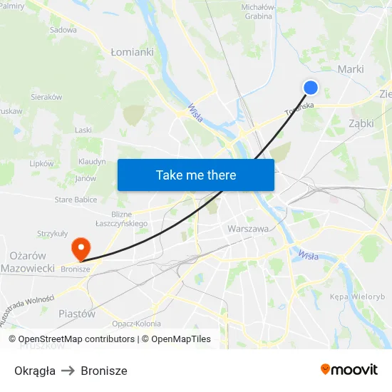 Okrągła to Bronisze map