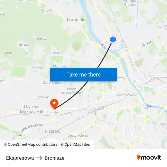 Ekspresowa to Bronisze map