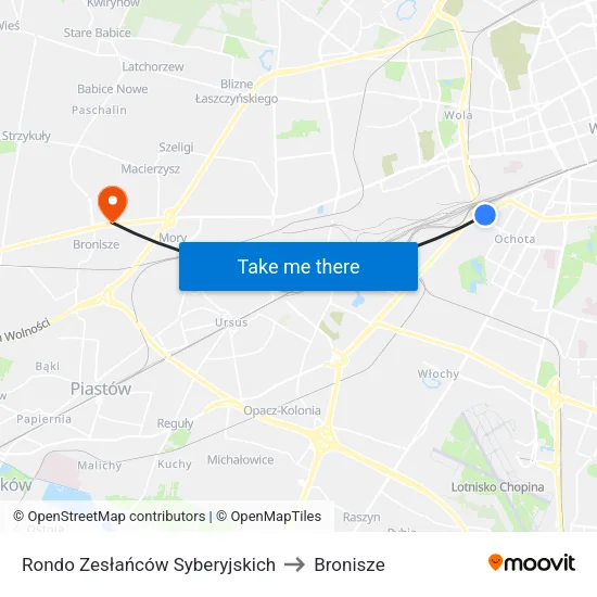 Rondo Zesłańców Syberyjskich to Bronisze map