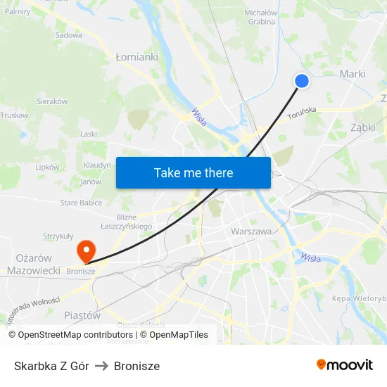 Skarbka Z Gór to Bronisze map