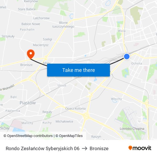 Rondo Zesłańców Syberyjskich 06 to Bronisze map