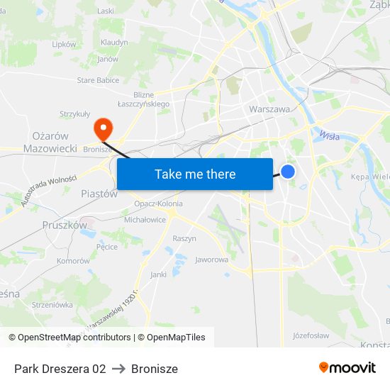 Park Dreszera 02 to Bronisze map
