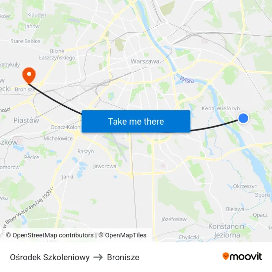 Ośrodek Szkoleniowy to Bronisze map