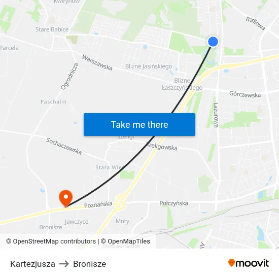 Kartezjusza to Bronisze map