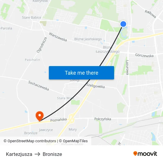 Kartezjusza to Bronisze map