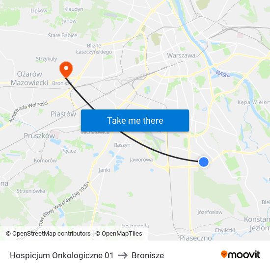 Hospicjum Onkologiczne to Bronisze map