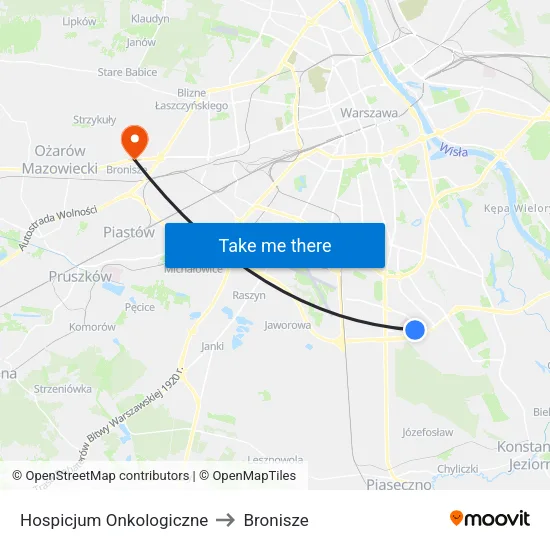 Hospicjum Onkologiczne to Bronisze map