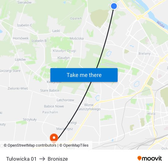 Tułowicka 01 to Bronisze map