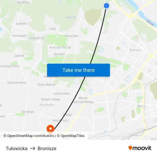 Tułowicka to Bronisze map