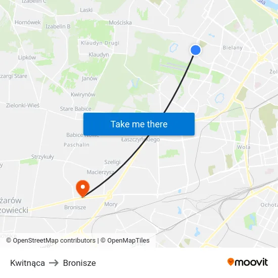 Kwitnąca to Bronisze map