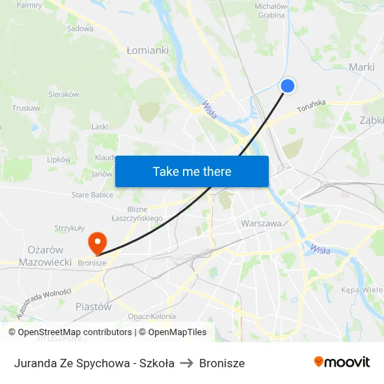 Juranda Ze Spychowa - Szkoła to Bronisze map