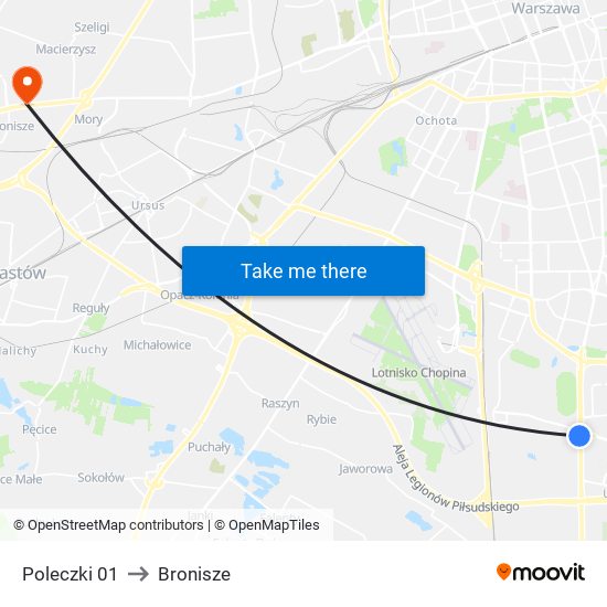 Poleczki 01 to Bronisze map