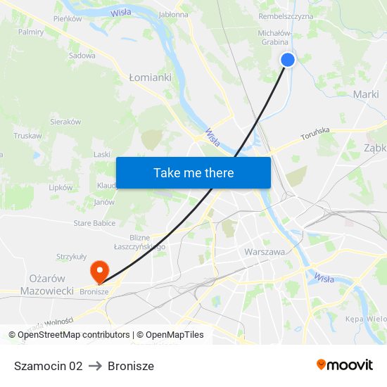 Szamocin 02 to Bronisze map