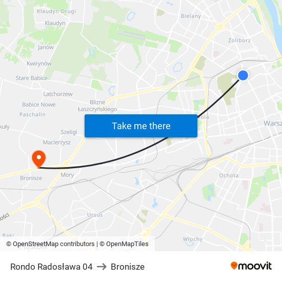 Rondo Radosława 04 to Bronisze map