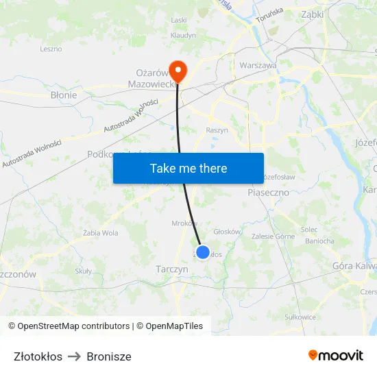 Złotokłos to Bronisze map