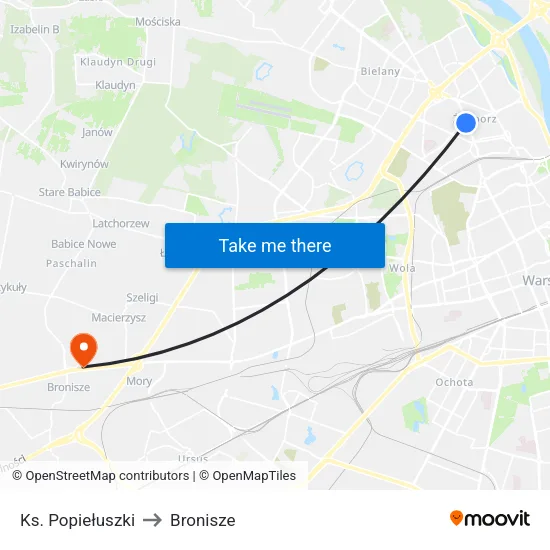 Ks. Popiełuszki to Bronisze map