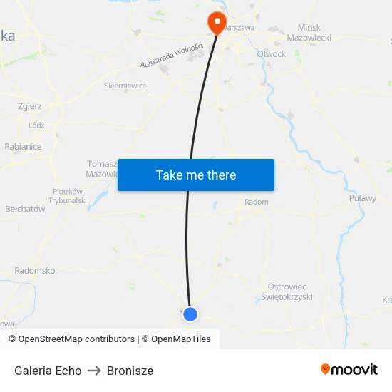 Galeria Echo to Bronisze map