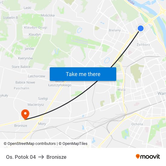 Os. Potok 04 to Bronisze map