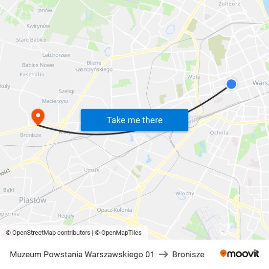 Muzeum Powstania Warszawskiego 01 to Bronisze map