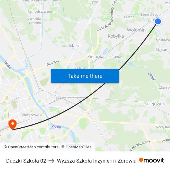 Duczki-Szkoła to Wyższa Szkoła Inżynierii i Zdrowia map