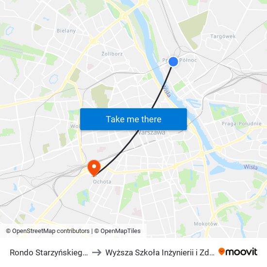 Rondo Starzyńskiego 08 to Wyższa Szkoła Inżynierii i Zdrowia map