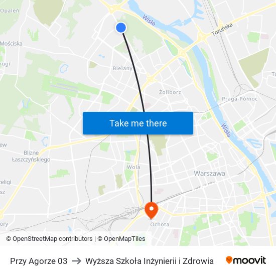 Przy Agorze 03 to Wyższa Szkoła Inżynierii i Zdrowia map