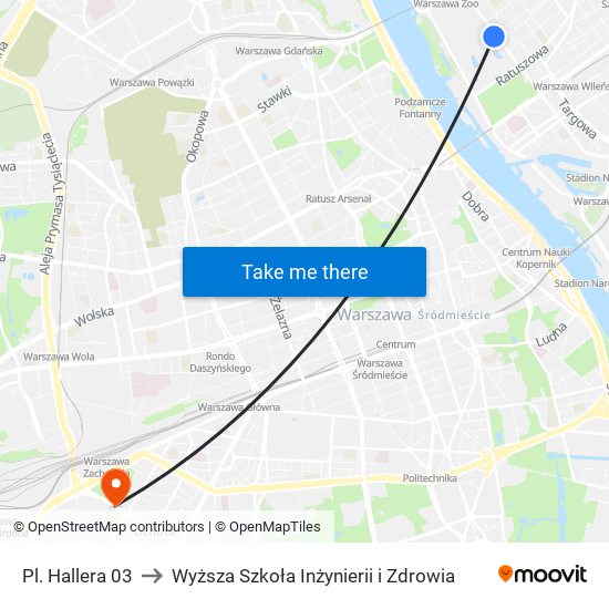 Pl. Hallera 03 to Wyższa Szkoła Inżynierii i Zdrowia map